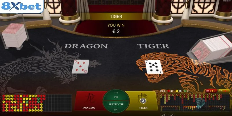 Cách chia bài và tính điểm trong Rồng Hổ 8XBET